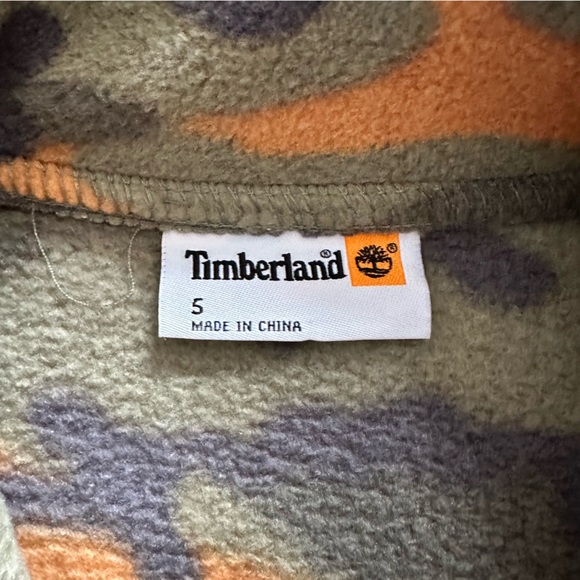 Timberland Camouflage Fleece Sweater, Boy Size 5 - Picture 5 of 11